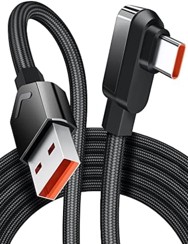 iMangoo USB C Cable 6 ft for Xiaomi 120W HyperCharge Turbo Fast Charging,6A Type C Cable Right Angle Nylon Braided USB-C to USB A Charger for Xiaomi Pad 5 12 Pro 12S Ultra 11T Pro 11 Lite NE,Redmi Not
