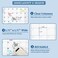 BooQool Large Dry Erase Calendar for Wall &ndash; Yearly Wall Calendar Dry Erase, 37" x 57.9", 12-Month Undated Blank Calendar Planner, Reusable Laminated Task Organizer with Note, Great for Office, Classro