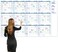 BooQool Large Dry Erase Calendar for Wall &ndash; Yearly Wall Calendar Dry Erase, 37" x 57.9", 12-Month Undated Blank Calendar Planner, Reusable Laminated Task Organizer with Note, Great for Office, Classro
