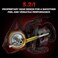 بكرة صيد KastKing Royale Legend II - بكرة غزل بنسبة تروس 5.2:1، قوة سحب كربونية تصل إلى 22 رطلاً، 51 محمل كروي من الفولاذ المقاوم للصدأ، هيكل من الجرافيت، تصميم دوار بكرة غزل غير متماثل