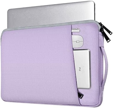iKammo 17 17.3 inch Laptop Bag for Women, Computer Sleeve Case Compatible with HP Pavilion 17/ Envy 17/ Dell/Lenovo IdeaPad/LG Gram/MSI/ASUS Notebook/Razer Blade Pro 17, Purple