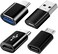 Mepsies USB C Adapter Pack of 4, USB C to USB 3.0 OTG Adapter, Micro USB to USB C Adapter Female to Male Compatible with MacBook Pro, Samsung Galaxy, Mobile Phone PC