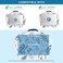 LAPGEAR MyStyle Portable Lap Desk with Cushion - Blue Garden - Fits up to 15.6 Inch Laptops - Style No. 45302