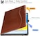 جراب ZtotopCases لجهاز iPad من الجيل العاشر، مقاس 10.9 بوصة، إصدار 2022، غطاء جلدي فاخر للأعمال مع خاصية التشغيل/الإيقاف التلقائي، غطاء متعدد الزوايا مع حامل قلم، بني