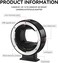 7artisans EF-SE Lens Adapter Auto-Focus Lens Speedbooster Converter Ring Compatible for Canon EF/EF-SE Lens and Sony E-Mount Camera for Sony A6400, A7M3, A7M4, ZVE10