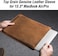 جراب كمبيوتر محمول نحيف من الجلد الطبيعي الفاخر من كاتابوروس، مقاس 13.3 بوصة، بتصميم كلاسيكي أنيق وبسيط، مصنوع يدويًا، متوافق مع ماك بوك برو 13.3 بوصة، ماك بوك إير M1/M2، ديل إكس بي إس 13 بوصة، وأجهزة