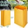 Amylove Replacement Janitorial Cart Bag High Capacity Cleaning Cart Bag Janitorial Supplies Waterproof Housekeeping Cart Cleaning Bags for Housekeepers Janitor Cart Bag, 16x11x27 In, Yellow (1 Pc
