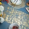 Snowkingdom Gold Table Runner, Glitter Metallic Gold Runners Roll Sequin Thin Mesh Table Runner for Event Party, Wedding, Birthday Party Glam Table Decorations