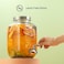 JoyJolt 1-Gallon Drink Dispenser. Glass Beverage Dispenser with Spigot plus Ice Cylinder and Fruit Infuser! Water Dispenser, Lemonade Stand, Punch Bowl, Juice Container - Drink Dispensers for Parties