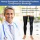 Zhanmai 2 Pairs Thigh High Men's Compression Socks 20-30 mmHg Compression Stocking with Silicone Grip over Knee Length Men's Dress Socks for Swelling Black (Ankle Style, X-Large, Black, as the picture