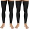 Zhanmai 2 Pairs Thigh High Men's Compression Socks 20-30 mmHg Compression Stocking with Silicone Grip over Knee Length Men's Dress Socks for Swelling Black (Ankle Style, X-Large, Black, as the picture