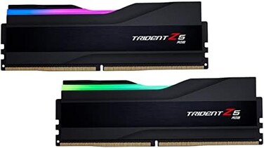 G.Skill Trident Z5 RGB Series, Intel XMP, 64GB (2 x 32GB, 288-Pin SDRAM DDR5 6000 CL32-38-38-96, 1.40V Dual Channel Desktop Memory - Black