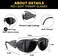 ULTREMA Red Light Therapy Glasses,300-1500nm IPL laser Safety Glasses,Tanning Goggles, Light Therapy and Laser Hair Removal Treatment Eyes Protection