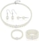 Glenmal Pearl Jewelry Set for Women Wedding Faux Girls Pearl Necklace Bracelet Earrings Set Simulated Kids Pearl Set White for Halloween Costume Accessories Birthday Party Gift