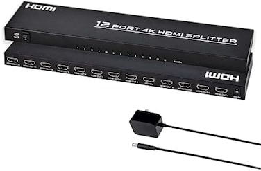 موزع HDMI من TCNEWCL، مدخل واحد و12 مخرج، يدعم دقة 4K بمعدل 30 هرتز، موزع/ناسخ فيديو، يدعم نسخ/عكس الشاشة، يدعم تقنية 3D Full HD Blu-ray لأجهزة التلفزيون عالية الوضوح، Xbox، PS4، Apple TV