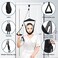 Fanwer Upgraded Neck Stretcher Cervical Neck Traction Device, Double Ratchet Neck Tension Relief Portable Over The Door Device, for Neck Pain Relief, Vertebrae Disk Herniation,Black