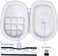 co2CREA Hard Case replacement for Logitech MX Anywhere 3S Anywhere 3 Anywhere 2S Anywhere 2 Compact Performance Mouse (Pale Grey Case