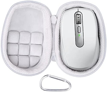 co2CREA Hard Case replacement for Logitech MX Anywhere 3S Anywhere 3 Anywhere 2S Anywhere 2 Compact Performance Mouse (Pale Grey Case