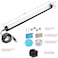 THLIFURE Black Light Bar 10W 1ft LED Blacklight for Fluorescent Tapestry Poster Body Paint Glow Party UV Strip Lights for Cabinet and Display Magnetic 2 Pack