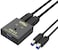eKL USB 3.0 Switch Selector 2 Computers Sharing 1 USB Peripheral Mouse Keyboard Printer Scanner with 2 Pack USB A to B Cables