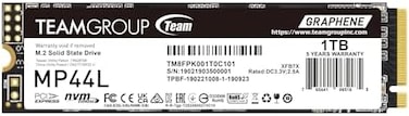 TEAMGROUP MP44L 1TB SLC Cache NVMe 1.4 PCIe Gen 4x4 M.2 2280 LaptopDesktop SSD (R/W Speed up to 5,000/4,500MB/sTM8FPK001T0C101