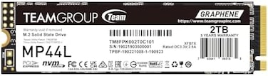 TEAMGROUP MP44L 2TB SLC Cache NVMe 1.4 PCIe Gen 4x4 M.2 2280 LaptopDesktop SSD (R/W Speed up to 4,800/4,400MB/sTM8FPK002T0C101