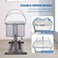 Beberoad Love Mosquito Net Bassinet Cover Bi-Directional Zipper for Crib, Bedside Bed, Travel Crib (White