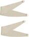 Bujasso Beige 90% Blackout Curtains with Sheer Overlay Mix and Match Double Layer Thermal Insulated Window Panels 84 inch for Living Room Bedroom Beige Drapes with Tiebacks Grommet Top 37" Wx84 Lx2