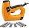 Hoteche Electric Brad Nailer/Stapler - 2-in-1 Power Staple GunNail Gun for WoodworkingUpholstery - Includes 100Pcs 19/32-Inch Brad Nails400Pcs 3/8-Inch Staples
