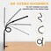 Voncerus AONELAS LED Desk lamp with Clamp,Eye-Caring Clip on Lights for Home Office,3 Modes 10 Brightness,Long Flexible Gooseneck,Metal,Swing Arm Architect Task Table Lamps with USB Adapter,Black