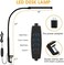 Voncerus AONELAS LED Desk lamp with Clamp,Eye-Caring Clip on Lights for Home Office,3 Modes 10 Brightness,Long Flexible Gooseneck,Metal,Swing Arm Architect Task Table Lamps with USB Adapter,Black