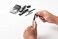 Beaditive Detail Craft Knife Blades (30 pcs- 30 Degree Snap-Off Utility Knife Blade - Art, Craft, Model Making (Ultra Sharp Black