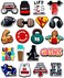 Chionwen 20 35PCS Gym Shoe Decoration Charms for Clog Decoration, Fitness Charms Accessories for Adult Men Women Teens Boys Party Favor
