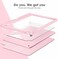 جراب VIKESI DTTOCASE لجهاز iPad الجيل السادس/الخامس 9.7 بوصة (2018/2017) وiPad Air 21 (2014/2013)، غطاء خلفي شفاف، غطاء ذكي [حامل قلم مدمج، تشغيل/إيقاف تلقائي] - وردي