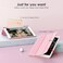 جراب VIKESI DTTOCASE لجهاز iPad الجيل السادس/الخامس 9.7 بوصة (2018/2017) وiPad Air 21 (2014/2013)، غطاء خلفي شفاف، غطاء ذكي [حامل قلم مدمج، تشغيل/إيقاف تلقائي] - وردي