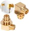 طقم تركيب صنابير حائطية نحاسية من Sunluway (عبوة من قطعتين B-0230-K) متوافق مع صنابير طراز B-0230، لأجسام صنابير T و S، مع وصلة أنثى × ذكر NPT مقاس 1/2 بوصة، وصامولة قفل، وغسالة، وكوع قصير