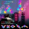 TISOFU Hexagon Lights (8 PackLED Wall Panels: RGB Gaming Lights with APP Smart Modular Panel Hex Tiles Push Glide Expansion Shapes Lights