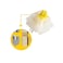GATERON Milky Yellow Pro Switches Pre-lubed 5 Pin Linear Keyboard Switches for MX Mechanical Keyboard (70 Pcs, Yellow
