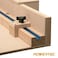 طقم منزلق منشار الطاولة POWERTEC 71673 مع مسارات T، وقضبان مائلة، ومقبض، ومجموعة براغي وصواميل