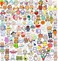 JOYEONDEF 60 Pcs Mixed Acrylic Brooch Pins Set,Cute Pins for Backpacks，Aesthetic Pins for Backpack，Bags, Hoodies, Hats, Jackets Kawaii Stuff,A Gift for Girls, Acrylic