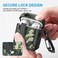 Maxjoy for AirPods 2nd Generation Case Cover, AirPods Case with Lock Gen 2 Hard Shell Rugged Shockproof Protective Cover with Keychain Cleaner Kit Compatible with Apple AirPods2 AirPods1, Green Camo