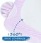 Coldwind Crib Sheets Girl, 2 Pack Baby Sheets for Standard Crib MattressToddler Bed Mattress, Snug Fit Breathable Soft Fitted Crib Sheet, PinkViolet