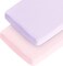 Coldwind Crib Sheets Girl, 2 Pack Baby Sheets for Standard Crib MattressToddler Bed Mattress, Snug Fit Breathable Soft Fitted Crib Sheet, PinkViolet