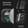 Spigen Mag Armor Mag Fit designed for Airpods Pro 2nd Generation case compatible with MagSafe Airpods Pro 2 case cover with Keychain (Magnets Embedded- Matte Black
