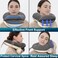 BUYUE Travel Neck Pillows for Airplanes, 360&deg; Head Support Sleeping Essentials for Long Flight, Skin-FriendlyBreathable, Kit with 3D Contoured Eye Mask, Earplugs and Storage Bag (Adult, Grey
