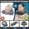 BUYUE Travel Neck Pillows for Airplanes, 360&deg; Head Support Sleeping Essentials for Long Flight, Skin-FriendlyBreathable, Kit with 3D Contoured Eye Mask, Earplugs and Storage Bag (Adult, Grey
