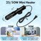 Orlushy 25W Small Submersible Aquarium Heater, Constant Temperature Betta Fish Tank Heater of 78℉for 1-6 Gallons FreshwaterSaltwater Tanks