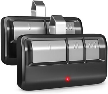 GONAT Universal Garage Door Opener Remote with Visor Clip, for LiftMaster/Chamberlain/Craftsman Door Opener, Suitable for 5 Color Learn Buttons, Work with Security2.0 Code, 2 Pack