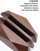 MOYUART Dual Laptop Holder Vertical Laptop Stand, 2 Slots MacBook Stand Wood,Wooden Laptop Stand,Vertical Laptop Holder for Desk, Widen Dock Fits All MacBook/Surface pro(Black Walnut