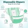 Pet Soft Disposable Cat Diapers - Female Dog Diapers for CatsDogs in Heat Period or Urine Incontinence, Doggie Diapers Ultra Absorbent Leak-Proof Puppy Diapers 24pcs (Green, S